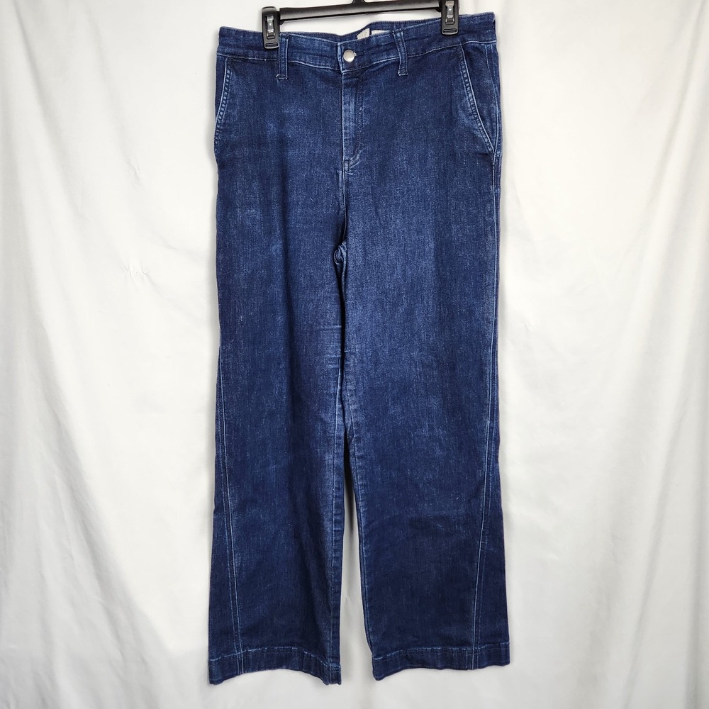 A New Day Denim Jeans Women's Size 16 Regular Dark‎ Wash High Rise Straight Leg